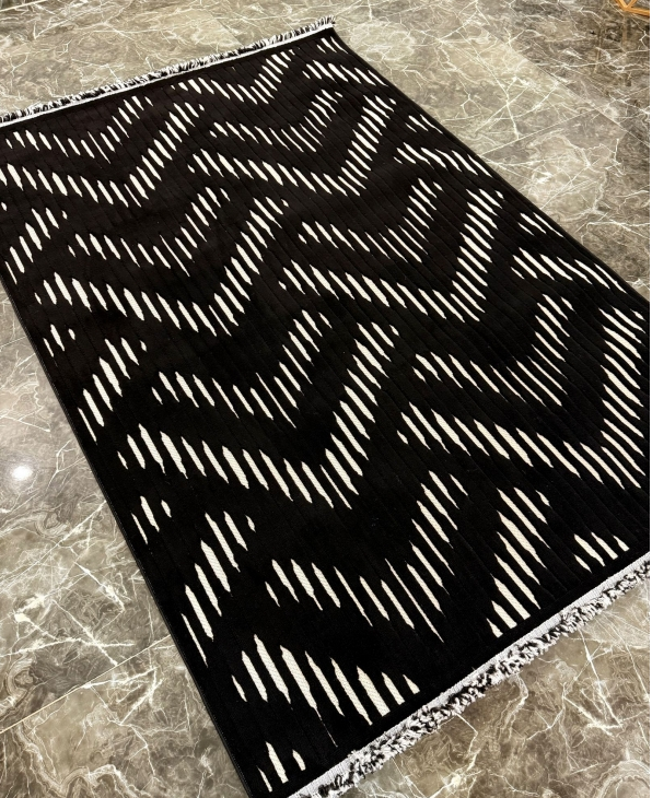 فرش پینترستی لونا کد 5314 مشکی