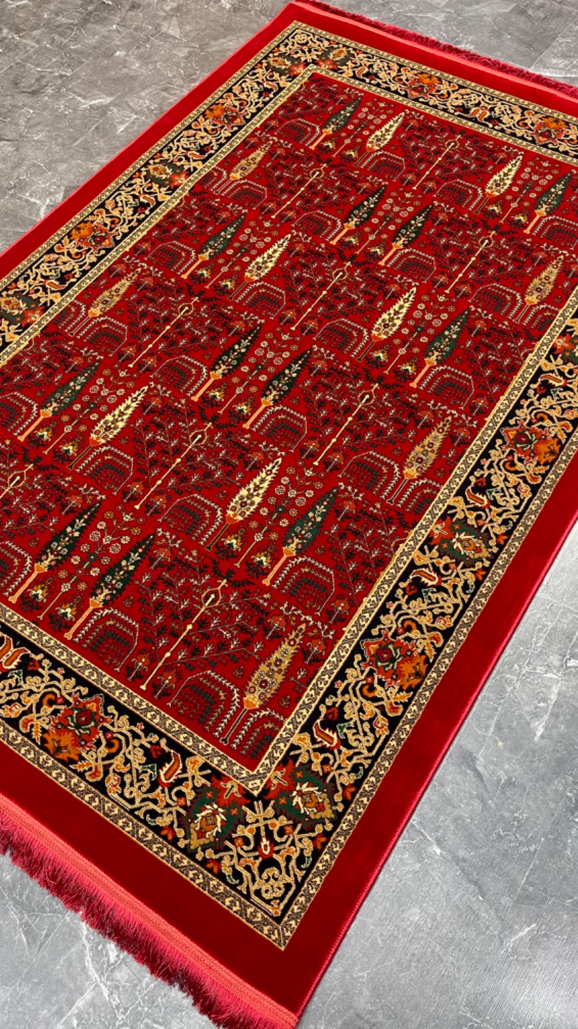 فرش گبه بلوچی کد ۵۰۵ رنگ لاکی