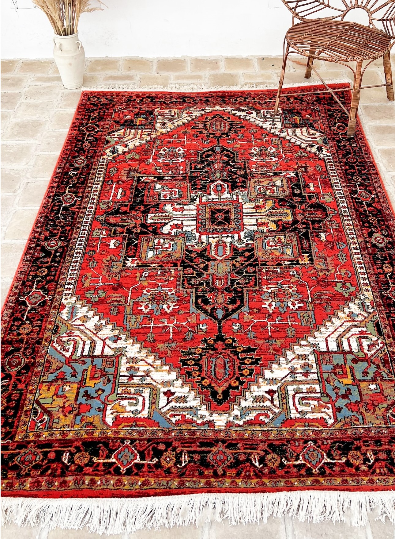 فرش کویر یزد کلکسیون شاهکار نوین کد N132 رنگ 2549