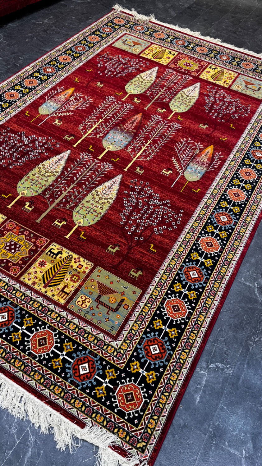 فرش کویر یزد کلکسیون شاهکار نوین کد N184 رنگ 2559