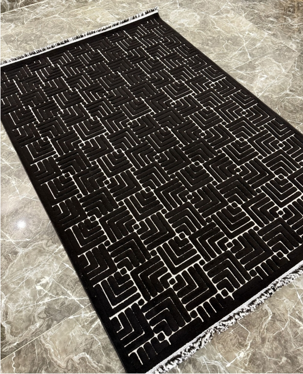 فرش پینترستی لونا کد 5316 مشکی