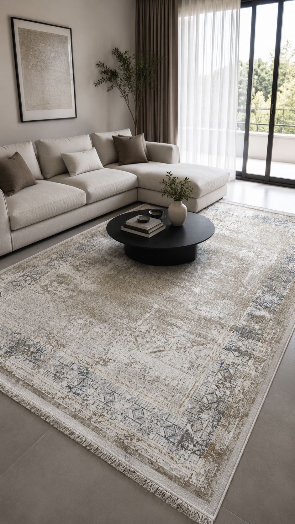 فرش وینتیج والرو کد HV1107