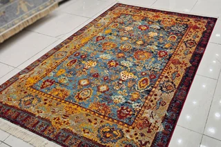 فرش کویر یزد کلکسیون شاهکار نوین کد N136 رنگ 2561