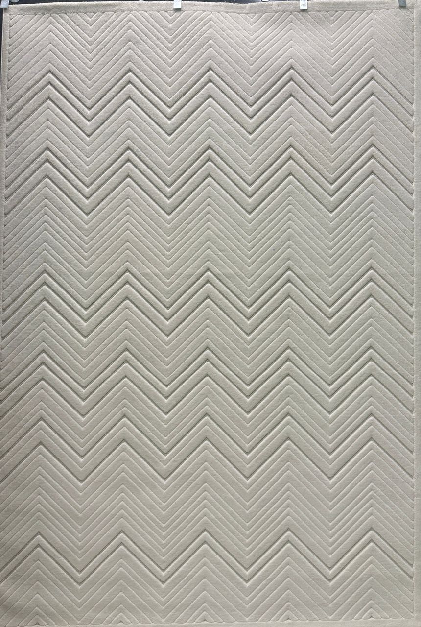 فرش پینترستی دلوکس سفید کد 5103 مینیمال و مدرن